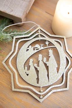 6" Spinning Nativity Ornament