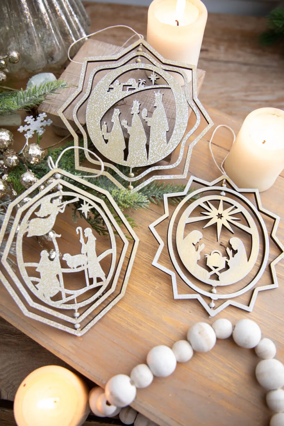 6" Spinning Nativity Ornament