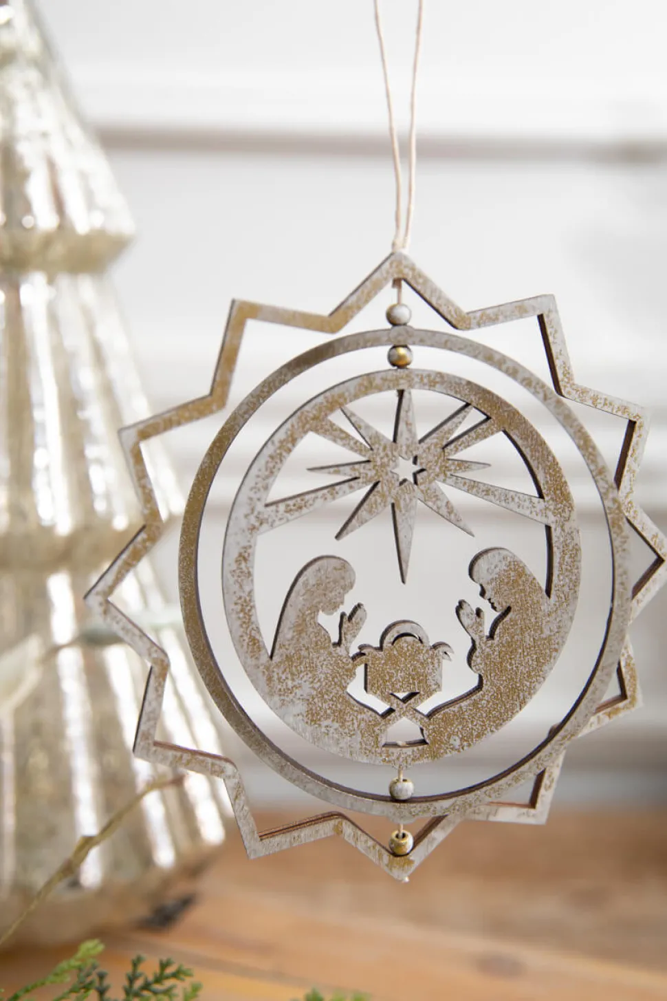 6" Spinning Nativity Ornament