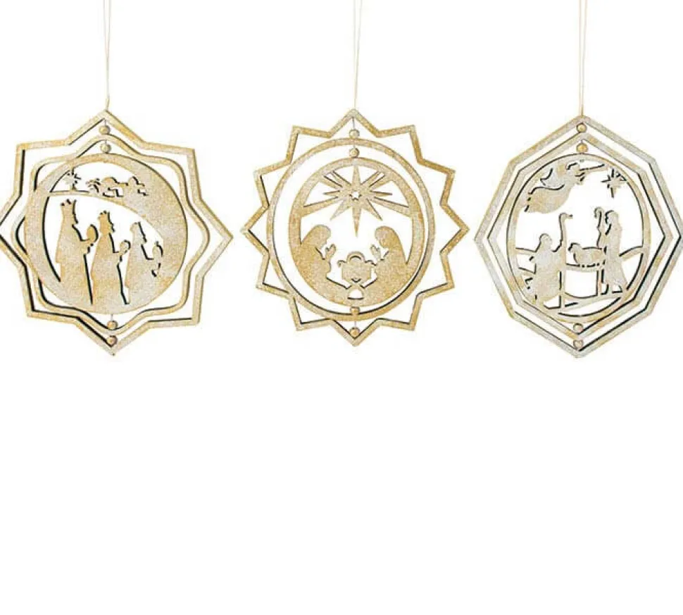 6" Spinning Nativity Ornament
