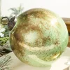 5" Spruce Antique Finished Glass Ball Ornament