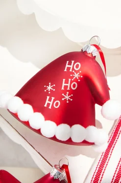 Star/Hat Glass Ornament