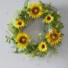 24" Sunflower Mixed Wreath
