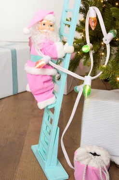 43" Super Climbing Pastel Santa