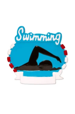 3" Swimming Customizable Ornament