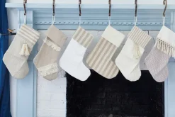 Tan Chevron Pattern Stocking