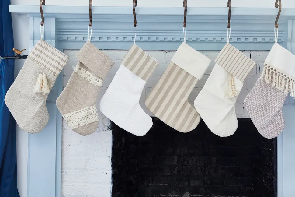 Tan Stocking with Tassels