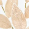 28" Taupe Iced Leaves Spray