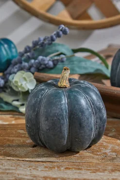 Teal Weathered Pumpkin