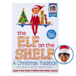 The Elf On The Shelf Boy - Dark Tone, Brown Eyes