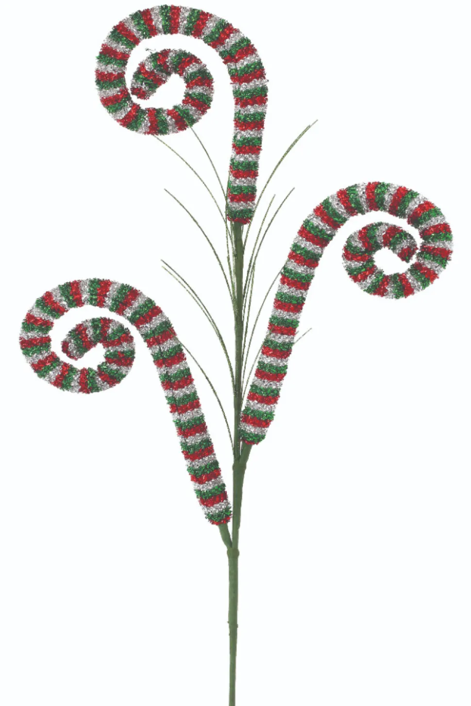 30” Tinsel Swirl Spray