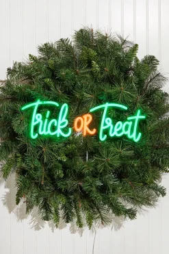 17.7" Trick Or Treat Lit Neon Sign