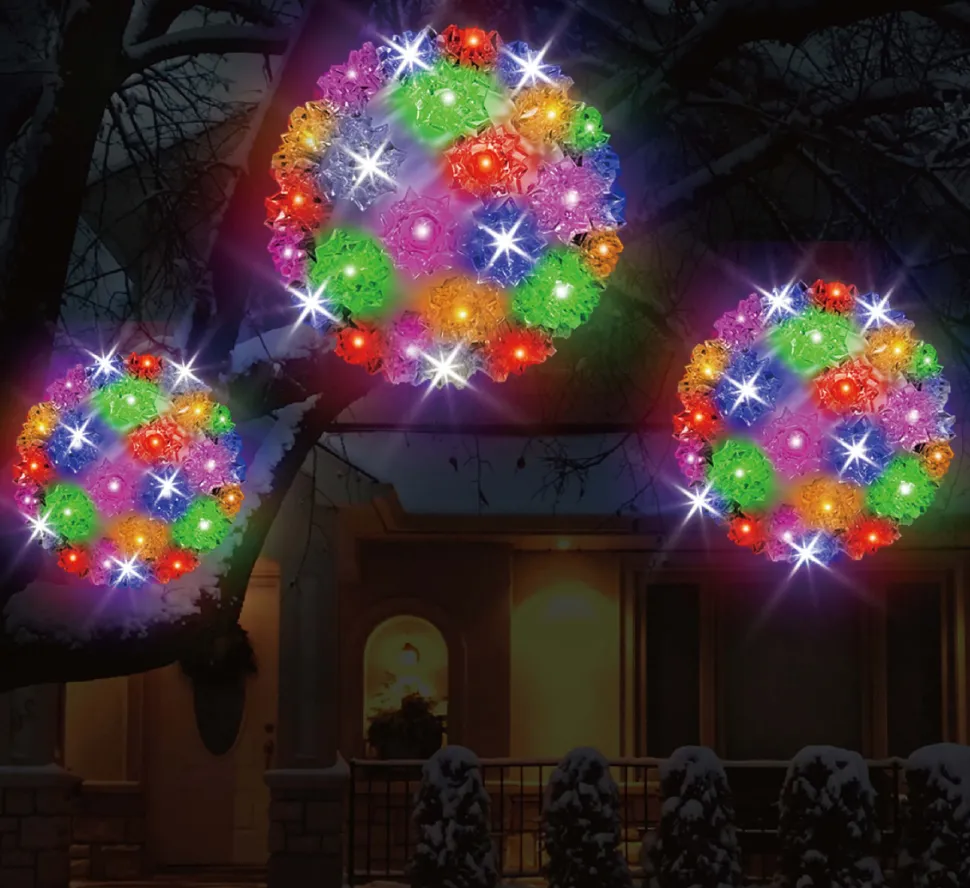 5.5" Twinkling Multi Crystal Sphere