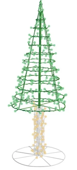 5' Twinkling Starry Alpine Tree - Green/Warm White 310 Lights