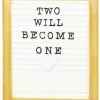 3.5" Two Will Become One Letter Board Customizable Ornament