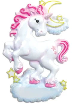 5" Unicorn Customizable Ornament