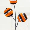 17" Velvet Stripe Ball Spray - Orange