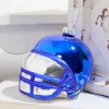 3.5" Victoria Blue Glass Football Helmet Ornament