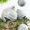 12" Weathered Tin Jingle Bell Christmas Ornament
