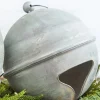 10" Weathered Tin Jingle Bell Christmas Ornament