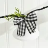 67” White Country Bell Garland