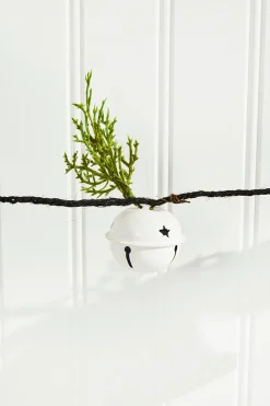 67” White Country Bell Garland
