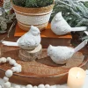 6” White Resin Cardinal Figurine