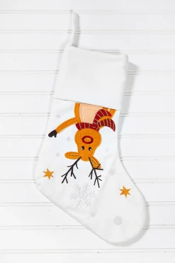 White Stocking with Rudolph