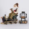 Wine Delivery, 2 pc. Train Santa
