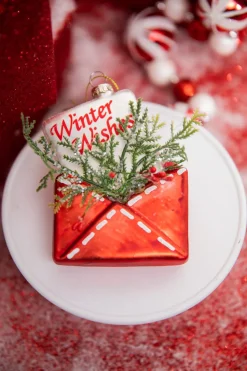 4” Winter Wishes Glass Ornament