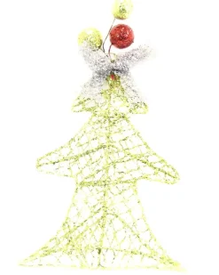 Wire Glittered Tree Hanging