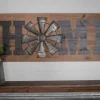 31" Wood and Metal Windmill "Home" Sign