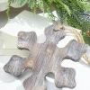 9.8” Wooden Snowflake Ornament