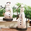 Wooden Snowman Ornament