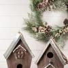 Wood Galvanized Metal Birdhouse