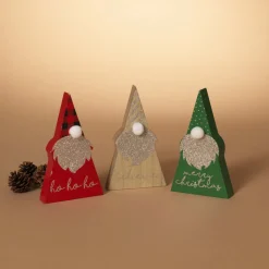 6.5" Wood Holiday Gnome