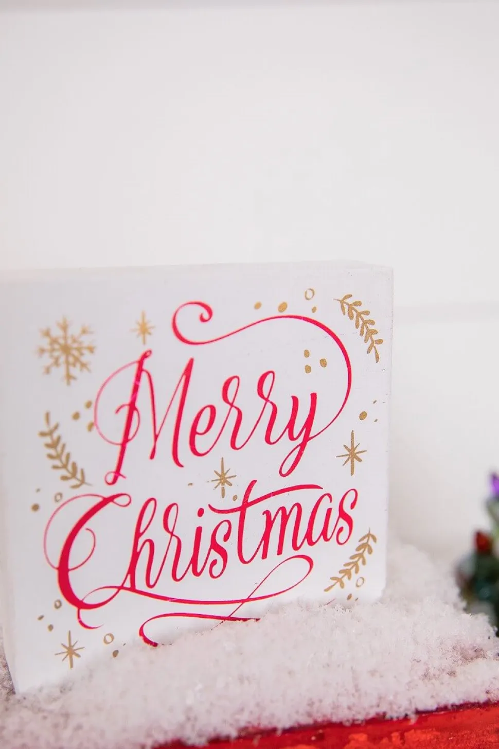 4” Wood Holiday Sign