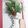 18" Wood Holiday Skate Hanging Wall Art