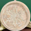 6" Wood Snowflake Ornament