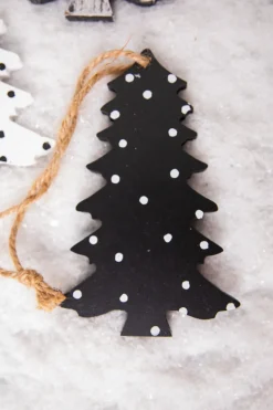 6” Wood Tree Christmas Ornament