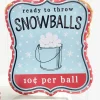 7"x 6" Assorted Embossed Winter Sign