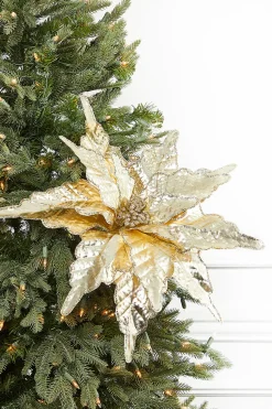 26" x 20" Champagne Metallic Christmas Stem