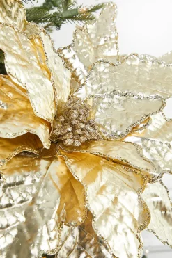 26" x 20" Champagne Metallic Christmas Stem