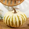 9" x 5" Creme/Green Latex Harvest Pumpkin Vine