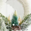 14"x10" Frosted Christmas Tree Wreath