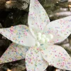 24” x 12" Green Sprinkles Candy Poinsettia Stem