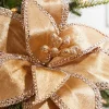 24” x 12" Jeweled Edge Regal Poinsettia Stem