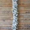 9' x 14" LED Flocked Balsam Garland