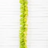 9' x 14" Lime Green Garland with LED Lights