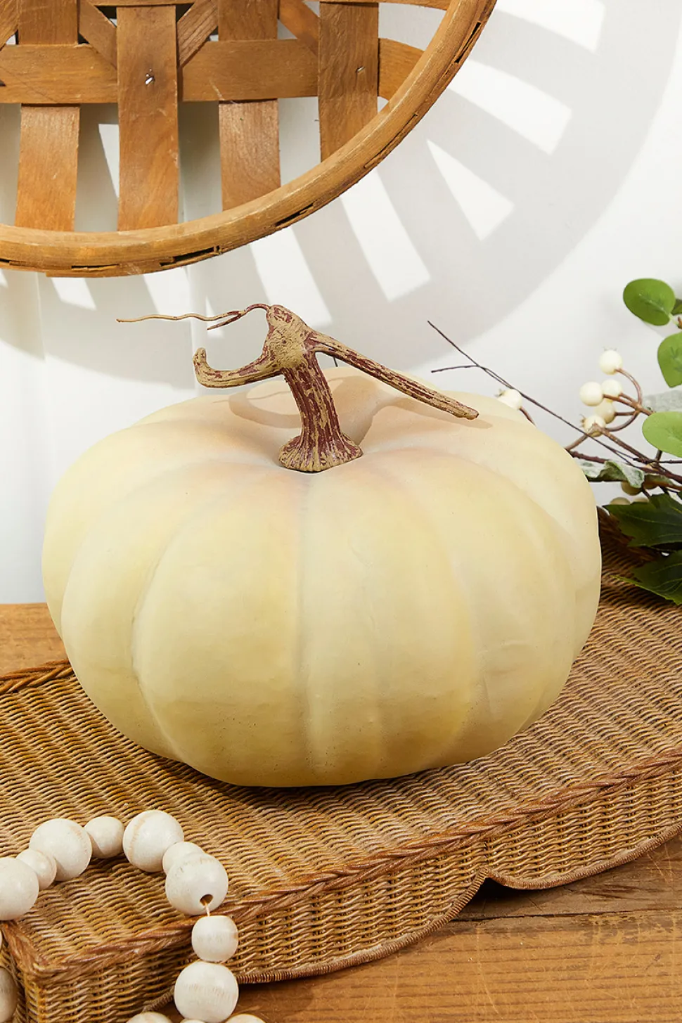 9" x 5" Lite Green Latex Harvest Pumpkin Vine